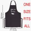 God Jesus Apron Christian Gift for Men Women - One size fits all - John 316 True Story Bible Verse Christian Gift Kitchen Home Poster Black Chef Cook Aprons Home Decor view 4