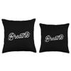 Breathe Meditation Workout Exercise Fitness Yoga Lover Gift Throw Pillow view 3