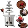Chocolate Fountain Machine 4 Tier Electric Chocolate Fondue Fountain Machine 4-Pound Capacity for Chocolate Candy Butter Cheese view 2