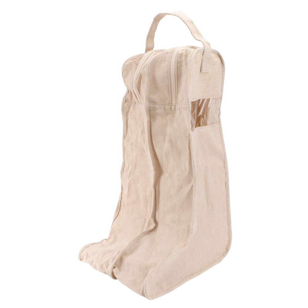 Cabilock 1pc Portable Travel Storage Pouch for Shoes Boots Organizer Bag Capacity Stylish Beige Design Easy to Clean for Travel and Home Use