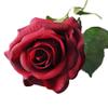12pcs Artificial Silk Flowers Fake Rose Bouquet Wedding Party Home Decor (Burgundy) view 2