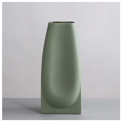 Lllunimon Irregular Ceramic Vase, Morandi Dried Flowers Floral Vases for Decor,Home Decoration Art Ornaments,C