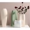 Lllunimon Irregular Ceramic Vase, Morandi Dried Flowers Floral Vases for Decor,Home Decoration Art Ornaments,C view 4