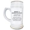 Art by Chelsydale Gifts for Dermatologist Beer Stein Mug 22oz White Ceramic Drinkware - Dermatology Specialist Derma Clinic Cosmetic Skin Doctor Funny Cute Gag Idea - Easy as Riding view 1