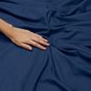 Duvet Cover - Navy Blue Duvet Cover Twin Size with Zipper Closure, 100% Cotton 800 Thread Count Comforter Cover (1 Duvet Cover with Zipper Closure & Corner Ties) 68X90 inches view 2