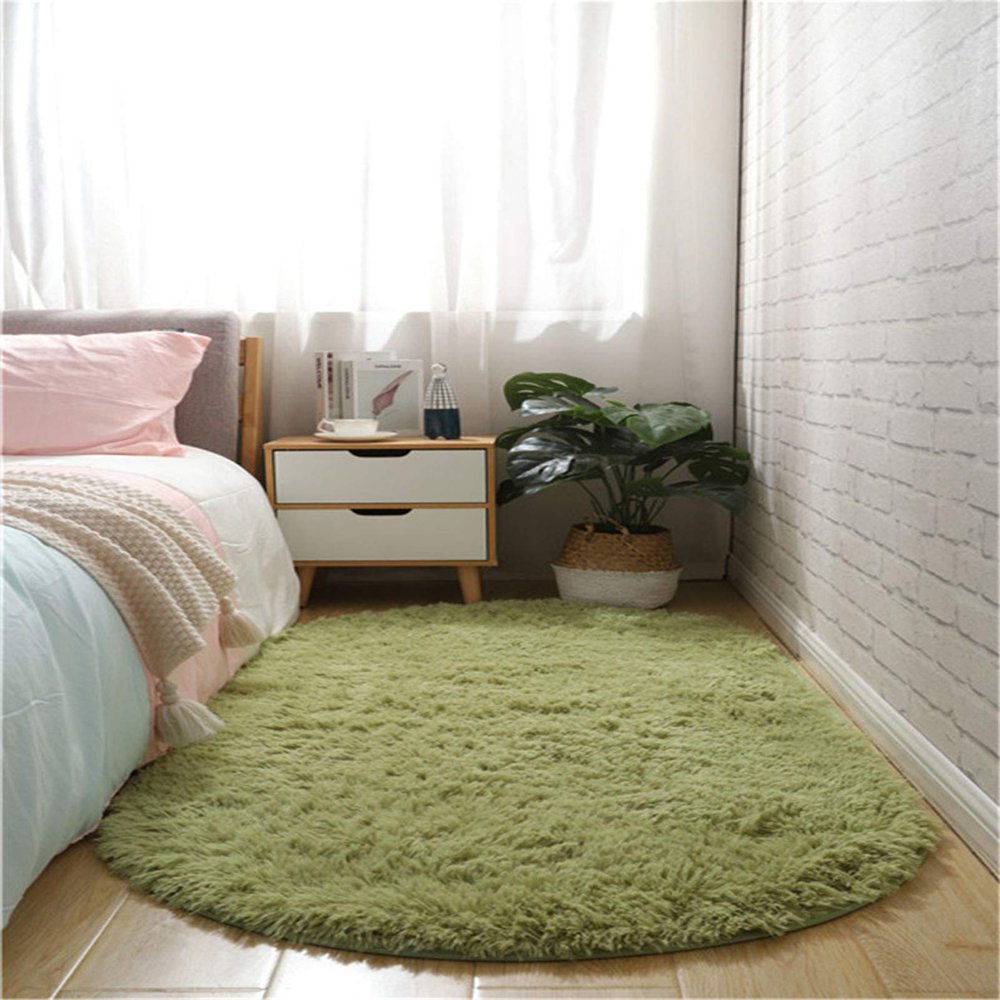 QIAOH Soft Fluffy Bedroom Rugs 1.5x3.6ft, Big Rug for Kids Room, Shaggy Plush Area Rug for Boys Girls Kids Baby College Dorm Living Room Home Decor Floor Carpet