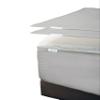 Zip On Fitted Sheet - Includes 1 Fitted Base + 2 Zip Sheet - Easy to Change, Wont Pop Off Queen Sheet - Soft 600 TC Cotton Fitted Sheet- 16 Deep Pocket Queen Size- Light Grey view 1