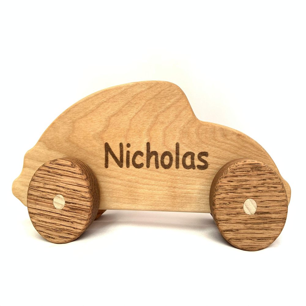 Wooden Car Toy, Personalized Toy, Baby Shower Gift, Toddler Toy, Montessori