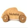Wooden Car Toy, Personalized Toy, Baby Shower Gift, Toddler Toy, Montessori view 1