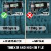 H.VERSAILTEX Toilet Mat U Shaped Bathroom Rugs Bath Mats for Bathroom Non Slip Luxury Chenille Bath Mat U Shape 20x24 Extra Soft and Absorbent Shaggy Rugs Washable Dry Fast - Dark Teal view 2