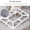 ASDQWER Sock Drying,Sock Hanger Washing Line,Multi-Clamp Drying Rack, Rectangular, PP Tough Material, Durable, Windproof Hook, Closed Design, Can Rotate 360 Degrees Freely, Easy to Dry,White view 2