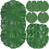 ZAUGONTW 12 Pieces Realistic Lily Pads Leaves, Artificial Floating Foam Lotus Leaves, Water Lily Pads Artificial Foliage Pond Decor for Pond Pool Aquarium Decoration view 1