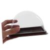 Cabilock 50pcs Disposable Transparent Plastic Cake Packaging Boxes for Baked Goods for Takeaway Parties and Events Food Storage view 2