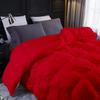 5 PC Comforter Set Premium Quality Cotton Fill 500 GSM Pinch Pleated Comforter All-Season Luxurious Soft Comfortable Baffle+Pinch Pleat Comforter Set Twin/Twin XL Size-Red view 3