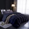 1 PC Comforter Set Premium Quality Cotton Fill 500 GSM Pinch Pleated Comforter All-Season Luxurious Soft Comfortable Baffle+Pinch Pleat Comforter Set Oversized King Size-Black view 1