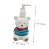 Cabilock 1pc Refillable Lotion Dispenser Bottle Travel Pump Container for Hand Lotion Shampoo and Shower Gel Adorable Design Compact for Home Commercial Green Random Style view 3