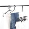 Sock Drying,Sock Hanger Washing Line,Multi-Clamp Drying Rack, Laminated Design, Multifunctional, Foldable, Aluminum Alloy, Portable, 5 Colors to Choose from,Fashion Silver view 4