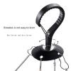 ASDQWER Sock Drying,Sock Hanger Washing Line,Multi-Clamp Drying Rack,Multifunctional, Strong, Sturdy, 360 Windproof, Black, Baby Socks and Household Underwear,S view 3