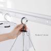 ASDQWER Sock Drying,Sock Hanger Washing Line,Multi-Clamp Drying Rack,Multifunctional, Strong, Sturdy, 360 Windproof, Black, Baby Socks and Household Underwear,S view 4