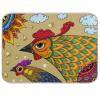 Absorbent Dish Drying Mat for Kitchen Counter - Color Big Rooster Microfiber Drying Pad, Reversible Drainer Mats for Countertop, Large 18 x 24 inch view 1