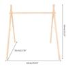 angwang Nordic Simple Wooden Fitness Rack Children Room Decorations Baby Play Gym Activity Pendants Hanging Bar Newborn Gifts view 3