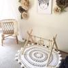 angwang Nordic Simple Wooden Fitness Rack Children Room Decorations Baby Play Gym Activity Pendants Hanging Bar Newborn Gifts view 4