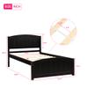 Twin Platform Bed,Wood Bed Frame with Headboard and Footboard Mattress Foundation Single Bed Platform for Boys, Girls, Kids, Young Teens and Adults,Eepresso view 2