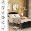 Twin Platform Bed,Wood Bed Frame with Headboard and Footboard Mattress Foundation Single Bed Platform for Boys, Girls, Kids, Young Teens and Adults,Eepresso view 3