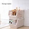 GUAWJRZDP Stacking Stand Basket Storage Veg Rack Plastic Stackers Storage Organizer Bin Multifunctional, Hollow Design Organization for Kitchen/Fruit/Vegetables/Toiletries/Bathroom view 2