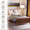 Twin Platform Bed,Wood Bed Frame with Headboard and Footboard Mattress Foundation Single Bed Platform for Boys, Girls, Kids, Young Teens and Adults,Walnut view 4