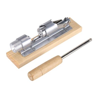 1pcs 304 Stainless Steel Walnut Pliers 2 in 1 Quick Chestnut Clip Metal Nut Cracker Sheller with Wood Handle for Cracking Walnut Nuts Pecan Hazelnuts 5x20cm
