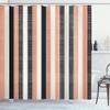 Ambesonne Retro Shower Curtain, Classical Vertical Stripes Pattern Texture Image Old Fashioned Display Artwork, Cloth Fabric Bathroom Decor Set with Hooks, 69" W x 75" L, Pale Rust view 1