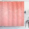 Ambesonne Geometric Shower Curtain, Small Dot Tiles Shape Simple Classical Creative Design, Cloth Fabric Bathroom Decor Set with Hooks, 69" W x 70" L, Coral White view 1