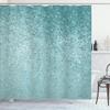 Ambesonne Geometric Shower Curtain, Small Dot Tiles Shape Simple Classical Creative Design, Cloth Fabric Bathroom Decor Set with Hooks, 69" W x 70" L, Mint Green view 1