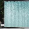Ambesonne Geometric Shower Curtain, Small Dot Tiles Shape Simple Classical Creative Design, Cloth Fabric Bathroom Decor Set with Hooks, 69" W x 70" L, Mint Green view 3