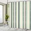 Ambesonne Retro Shower Curtain, Classical Vertical Stripes Pattern Texture Image Old Fashioned Display Artwork, Cloth Fabric Bathroom Decor Set with Hooks, 69" W x 84" L, Pistachio view 4