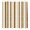 Ambesonne Retro Shower Curtain, Classical Vertical Stripes Pattern Texture Image Old Fashioned Display Artwork, Cloth Fabric Bathroom Decor Set with Hooks, 69" W x 75" L, Umber White view 2