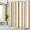 Ambesonne Retro Shower Curtain, Classical Vertical Stripes Pattern Texture Image Old Fashioned Display Artwork, Cloth Fabric Bathroom Decor Set with Hooks, 69" W x 75" L, Umber White view 4