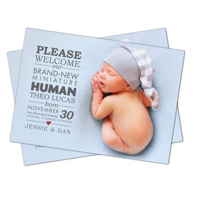 Birth Announcement | Photo Baby Announcement Card | Newborn Baby Announcement | Printable | New Born Baby Announcement