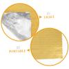 Yardwe Aluminum Foil Paper Wrapping 200pcs Gold Foil Wrapping Paper Candy Wrappers Food Packaging Gold Tissue for Birthday Wedding view 2