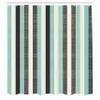 Ambesonne Retro Shower Curtain, Classical Vertical Stripes Pattern Texture Image Old Fashioned Display Artwork, Cloth Fabric Bathroom Decor Set with Hooks, 69" W x 70" L, Almond Green view 2