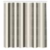 Ambesonne Retro Shower Curtain, Classical Vertical Stripes Pattern Texture Image Old Fashioned Display Artwork, Cloth Fabric Bathroom Decor Set with Hooks, 69" W x 84" L, Dark Eggshell view 2