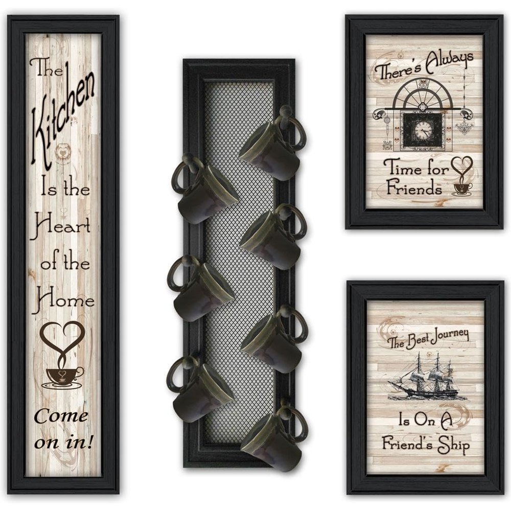 Trendy Decor 4U V436-MPV-405 Kitchen Collection Wall Art By Millwork Engineering - Farmhouse Positive Affirmations