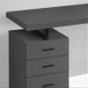 Monarch Specialties I 7645 Computer Desk, Home Office, Laptop, Left, Right Set-up, Storage Drawers, 48" L, Work, Metal, Laminate, Grey, Black, Contemporary view 4