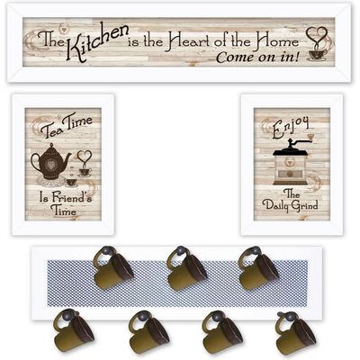 Trendy Decor 4U V433-MPH-712W Kitchen Collection Wall Art By Millwork Engineering - Farmhouse Food