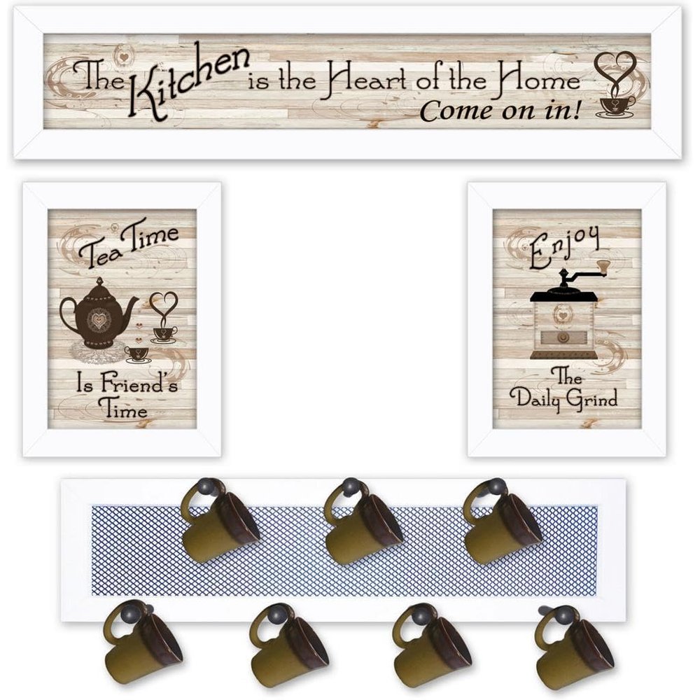 Trendy Decor 4U V433-MPH-712W Kitchen Collection Wall Art By Millwork Engineering - Farmhouse Food