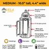 10.5" White Gold Metal Moroccan Decorative Candle Lantern with LED Twinkle Fairy Lights & Remote Wedding Table Centerpieces, Indoor Home Decor, Outdoor Patio & Porch, Medium view 4