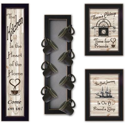 Trendy Decor 4U V436-MPV-712 Kitchen Collection Wall Art By Millwork Engineering - Farmhouse Positive Affirmations