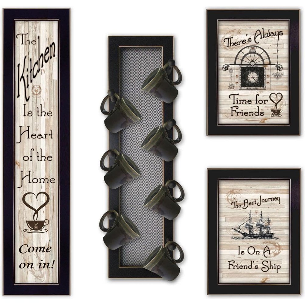 Trendy Decor 4U V436-MPV-712 Kitchen Collection Wall Art By Millwork Engineering - Farmhouse Positive Affirmations