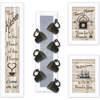 Trendy Decor 4U V436-MPV-712W Kitchen Collection Wall Art By Millwork Engineering - Farmhouse Positive Affirmations
